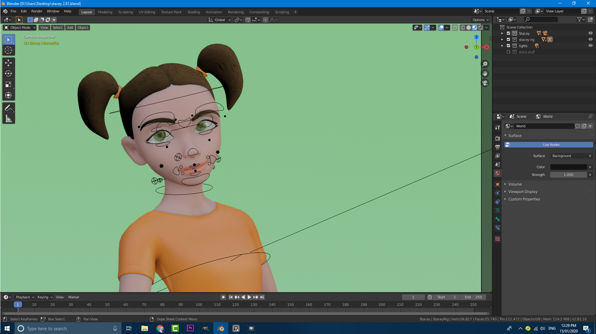 Stacey_Rigged Character_Eevee 2.8+ preview image 1